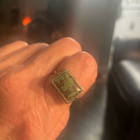 Jes Maharry Riveting Turquoise Ring - Picture 3 of 10